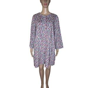 NWOT Pomander Place Lucy Womens Multi Floral Cotton Summer Dress Sz M